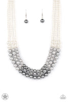 Lady in Waiting White Necklace-Jewelry-Paparazzi Accessories-Ericka C Wise, $5 Jewelry Paparazzi accessories jewelry ericka champion wise elite consultant life of the party fashion fix lead and nickel free florida palm bay melbourne