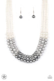 Lady in Waiting White Necklace-Jewelry-Paparazzi Accessories-Ericka C Wise, $5 Jewelry Paparazzi accessories jewelry ericka champion wise elite consultant life of the party fashion fix lead and nickel free florida palm bay melbourne