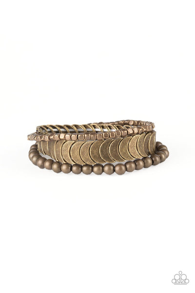 Layer It On Me Brass Bracelet-Jewelry-Paparazzi Accessories-Ericka C Wise, $5 Jewelry Paparazzi accessories jewelry ericka champion wise elite consultant life of the party fashion fix lead and nickel free florida palm bay melbourne