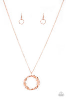 Millennilal Minimalist Copper Necklace-Jewelry-Paparazzi Accessories-Ericka C Wise, $5 Jewelry Paparazzi accessories jewelry ericka champion wise elite consultant life of the party fashion fix lead and nickel free florida palm bay melbourne