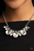 Never Slay Never White Necklace-Jewelry-Paparazzi Accessories-Ericka C Wise, $5 Jewelry Paparazzi accessories jewelry ericka champion wise elite consultant life of the party fashion fix lead and nickel free florida palm bay melbourne