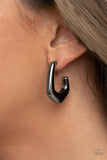 On The Hook Black Earrings-Jewelry-Paparazzi Accessories-Ericka C Wise, $5 Jewelry Paparazzi accessories jewelry ericka champion wise elite consultant life of the party fashion fix lead and nickel free florida palm bay melbourne