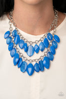 Palm Beach Beauty Blue Necklace-Jewelry-Paparazzi Accessories-Ericka C Wise, $5 Jewelry Paparazzi accessories jewelry ericka champion wise elite consultant life of the party fashion fix lead and nickel free florida palm bay melbourne