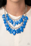 Palm Beach Beauty Blue Necklace-Jewelry-Paparazzi Accessories-Ericka C Wise, $5 Jewelry Paparazzi accessories jewelry ericka champion wise elite consultant life of the party fashion fix lead and nickel free florida palm bay melbourne