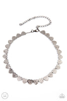 Playing Heart to Get Black Choker-Jewelry-Paparazzi Accessories-Ericka C Wise, $5 Jewelry Paparazzi accessories jewelry ericka champion wise elite consultant life of the party fashion fix lead and nickel free florida palm bay melbourne