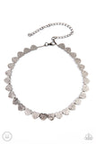 Playing Heart to Get Black Choker-Jewelry-Paparazzi Accessories-Ericka C Wise, $5 Jewelry Paparazzi accessories jewelry ericka champion wise elite consultant life of the party fashion fix lead and nickel free florida palm bay melbourne