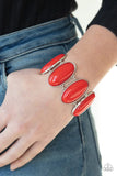 Power Pop Red Bracelet-Jewelry-Paparazzi Accessories-Ericka C Wise, $5 Jewelry Paparazzi accessories jewelry ericka champion wise elite consultant life of the party fashion fix lead and nickel free florida palm bay melbourne