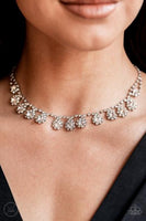 Princess Promience White Choker Necklace-Jewelry-Paparazzi Accessories-Ericka C Wise, $5 Jewelry Paparazzi accessories jewelry ericka champion wise elite consultant life of the party fashion fix lead and nickel free florida palm bay melbourne