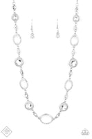 Pushing Your Luxe White Necklace-Jewelry-Paparazzi Accessories-Ericka C Wise, $5 Jewelry Paparazzi accessories jewelry ericka champion wise elite consultant life of the party fashion fix lead and nickel free florida palm bay melbourne