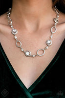 Pushing Your Luxe White Necklace-Jewelry-Paparazzi Accessories-Ericka C Wise, $5 Jewelry Paparazzi accessories jewelry ericka champion wise elite consultant life of the party fashion fix lead and nickel free florida palm bay melbourne
