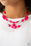 Radiant Reflections Pink Necklace-Jewelry-Paparazzi Accessories-Ericka C Wise, $5 Jewelry Paparazzi accessories jewelry ericka champion wise elite consultant life of the party fashion fix lead and nickel free florida palm bay melbourne