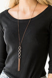 Ready, Set, GEO Copper Necklace-Jewelry-Paparazzi Accessories-Ericka C Wise, $5 Jewelry Paparazzi accessories jewelry ericka champion wise elite consultant life of the party fashion fix lead and nickel free florida palm bay melbourne