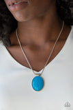 Rising Stardom Blue Necklace- Paparazzi Accessories-Jewelry-Paparazzi Accessories-Ericka C Wise, $5 Jewelry Paparazzi accessories jewelry ericka champion wise elite consultant life of the party fashion fix lead and nickel free florida palm bay melbourne