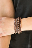 Rose Garden Gala Copper Bracelet-Jewelry-Paparazzi Accessories-Ericka C Wise, $5 Jewelry Paparazzi accessories jewelry ericka champion wise elite consultant life of the party fashion fix lead and nickel free florida palm bay melbourne