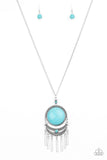 Rural Rustler Blue Necklace-Jewelry-Paparazzi Accessories-Ericka C Wise, $5 Jewelry Paparazzi accessories jewelry ericka champion wise elite consultant life of the party fashion fix lead and nickel free florida palm bay melbourne