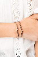 Rustic Ruler Copper Bracelet-Jewelry-Paparazzi Accessories-Ericka C Wise, $5 Jewelry Paparazzi accessories jewelry ericka champion wise elite consultant life of the party fashion fix lead and nickel free florida palm bay melbourne