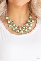 Seaside Soiree Green Necklace-Jewelry-Paparazzi Accessories-Ericka C Wise, $5 Jewelry Paparazzi accessories jewelry ericka champion wise elite consultant life of the party fashion fix lead and nickel free florida palm bay melbourne
