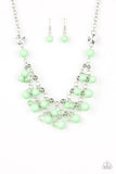Seaside Soiree Green Necklace-Jewelry-Paparazzi Accessories-Ericka C Wise, $5 Jewelry Paparazzi accessories jewelry ericka champion wise elite consultant life of the party fashion fix lead and nickel free florida palm bay melbourne
