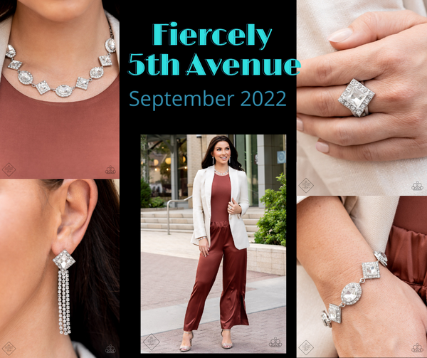 September 2022 Fiercely 5th Avenue Fashion Fix-Jewelry-Paparazzi Accessories-Ericka C Wise, $5 Jewelry Paparazzi accessories jewelry ericka champion wise elite consultant life of the party fashion fix lead and nickel free florida palm bay melbourne