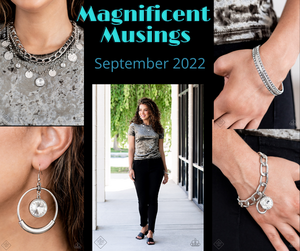September 2022, Magnificent Musings Fashion Fix-Jewelry-Paparazzi Accessories-Ericka C Wise, $5 Jewelry Paparazzi accessories jewelry ericka champion wise elite consultant life of the party fashion fix lead and nickel free florida palm bay melbourne