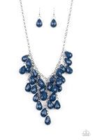 Serenely Scattered Blue Necklace-Jewelry-Paparazzi Accessories-Ericka C Wise, $5 Jewelry Paparazzi accessories jewelry ericka champion wise elite consultant life of the party fashion fix lead and nickel free florida palm bay melbourne