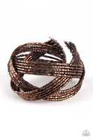 Shooting Stars Copper Bracelet-Jewelry-Paparazzi Accessories-Ericka C Wise, $5 Jewelry Paparazzi accessories jewelry ericka champion wise elite consultant life of the party fashion fix lead and nickel free florida palm bay melbourne