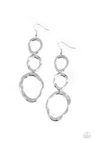 So Oval It Silver Earrings-Jewelry-Paparazzi Accessories-Ericka C Wise, $5 Jewelry Paparazzi accessories jewelry ericka champion wise elite consultant life of the party fashion fix lead and nickel free florida palm bay melbourne