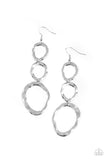 So Oval It Silver Earrings-Jewelry-Paparazzi Accessories-Ericka C Wise, $5 Jewelry Paparazzi accessories jewelry ericka champion wise elite consultant life of the party fashion fix lead and nickel free florida palm bay melbourne