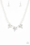 Society Socialite White Necklace-Jewelry-Paparazzi Accessories-Ericka C Wise, $5 Jewelry Paparazzi accessories jewelry ericka champion wise elite consultant life of the party fashion fix lead and nickel free florida palm bay melbourne