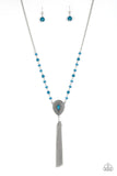 Soul Quest Blue Necklace-Jewelry-Paparazzi Accessories-Ericka C Wise, $5 Jewelry Paparazzi accessories jewelry ericka champion wise elite consultant life of the party fashion fix lead and nickel free florida palm bay melbourne