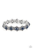 Strut Your Stuff Blue Bracelet-Jewelry-Paparazzi Accessories-Ericka C Wise, $5 Jewelry Paparazzi accessories jewelry ericka champion wise elite consultant life of the party fashion fix lead and nickel free florida palm bay melbourne