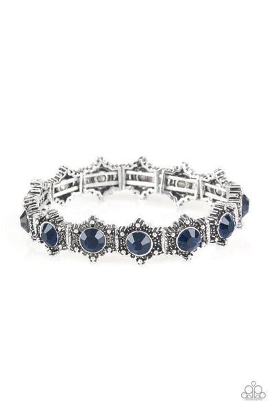 Strut Your Stuff Blue Bracelet-Jewelry-Paparazzi Accessories-Ericka C Wise, $5 Jewelry Paparazzi accessories jewelry ericka champion wise elite consultant life of the party fashion fix lead and nickel free florida palm bay melbourne