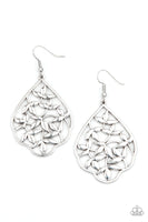 Taj Mahal Gardens Silver Earrings-Jewelry-Paparazzi Accessories-Ericka C Wise, $5 Jewelry Paparazzi accessories jewelry ericka champion wise elite consultant life of the party fashion fix lead and nickel free florida palm bay melbourne