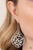 Taj Mahal Gardens Silver Earrings-Jewelry-Paparazzi Accessories-Ericka C Wise, $5 Jewelry Paparazzi accessories jewelry ericka champion wise elite consultant life of the party fashion fix lead and nickel free florida palm bay melbourne