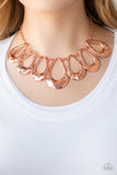 Teardrop Envy Copper Necklace-Jewelry-Paparazzi Accessories-Ericka C Wise, $5 Jewelry Paparazzi accessories jewelry ericka champion wise elite consultant life of the party fashion fix lead and nickel free florida palm bay melbourne