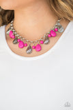 Terra Tranquility Pink Necklace-Jewelry-Paparazzi Accessories-Ericka C Wise, $5 Jewelry Paparazzi accessories jewelry ericka champion wise elite consultant life of the party fashion fix lead and nickel free florida palm bay melbourne