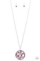Thanks a Medallion Pink Necklace-Jewelry-Paparazzi Accessories-Ericka C Wise, $5 Jewelry Paparazzi accessories jewelry ericka champion wise elite consultant life of the party fashion fix lead and nickel free florida palm bay melbourne