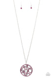 Thanks a Medallion Pink Necklace-Jewelry-Paparazzi Accessories-Ericka C Wise, $5 Jewelry Paparazzi accessories jewelry ericka champion wise elite consultant life of the party fashion fix lead and nickel free florida palm bay melbourne