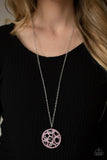Thanks a Medallion Pink Necklace-Jewelry-Paparazzi Accessories-Ericka C Wise, $5 Jewelry Paparazzi accessories jewelry ericka champion wise elite consultant life of the party fashion fix lead and nickel free florida palm bay melbourne