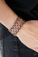 The Big Bloom Copper Bracelet-Jewelry-Paparazzi Accessories-Ericka C Wise, $5 Jewelry Paparazzi accessories jewelry ericka champion wise elite consultant life of the party fashion fix lead and nickel free florida palm bay melbourne