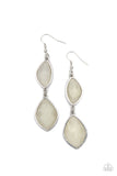 The Oracle Has Spoken White Earrings-Jewelry-Paparazzi Accessories-Ericka C Wise, $5 Jewelry Paparazzi accessories jewelry ericka champion wise elite consultant life of the party fashion fix lead and nickel free florida palm bay melbourne
