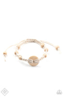 The Road KNOT Taken White Bracelet-Jewelry-Paparazzi Accessories-Ericka C Wise, $5 Jewelry Paparazzi accessories jewelry ericka champion wise elite consultant life of the party fashion fix lead and nickel free florida palm bay melbourne