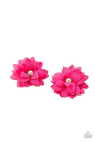 Things That Go Bloom Pink Hair Clip-Jewelry-Paparazzi Accessories-Ericka C Wise, $5 Jewelry Paparazzi accessories jewelry ericka champion wise elite consultant life of the party fashion fix lead and nickel free florida palm bay melbourne