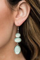 Tiers of Tranquility Blue Earrings-Jewelry-Paparazzi Accessories-Ericka C Wise, $5 Jewelry Paparazzi accessories jewelry ericka champion wise elite consultant life of the party fashion fix lead and nickel free florida palm bay melbourne