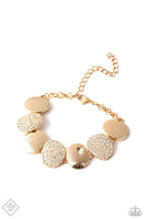 Tough LUXE Gold Bracelet-Jewelry-Paparazzi Accessories-Ericka C Wise, $5 Jewelry Paparazzi accessories jewelry ericka champion wise elite consultant life of the party fashion fix lead and nickel free florida palm bay melbourne