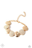 Tough LUXE Gold Bracelet-Jewelry-Paparazzi Accessories-Ericka C Wise, $5 Jewelry Paparazzi accessories jewelry ericka champion wise elite consultant life of the party fashion fix lead and nickel free florida palm bay melbourne