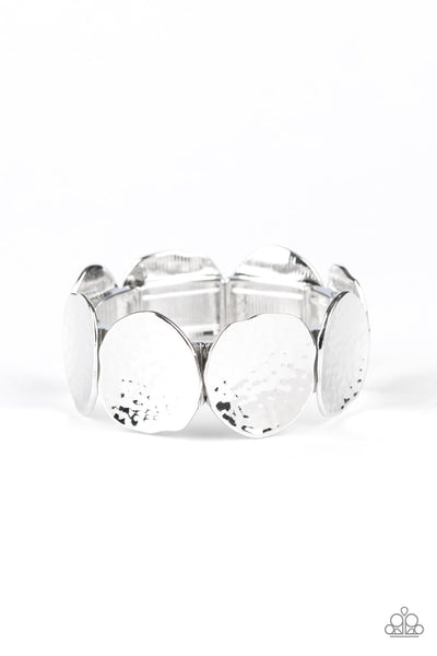 Treasure Cache Silver Bracelet-Jewelry-Paparazzi Accessories-Ericka C Wise, $5 Jewelry Paparazzi accessories jewelry ericka champion wise elite consultant life of the party fashion fix lead and nickel free florida palm bay melbourne