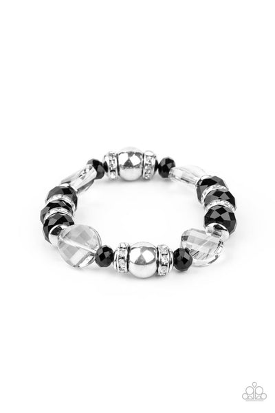 Treat Yourself Black Bracelet-Jewelry-Paparazzi Accessories-Ericka C Wise, $5 Jewelry Paparazzi accessories jewelry ericka champion wise elite consultant life of the party fashion fix lead and nickel free florida palm bay melbourne