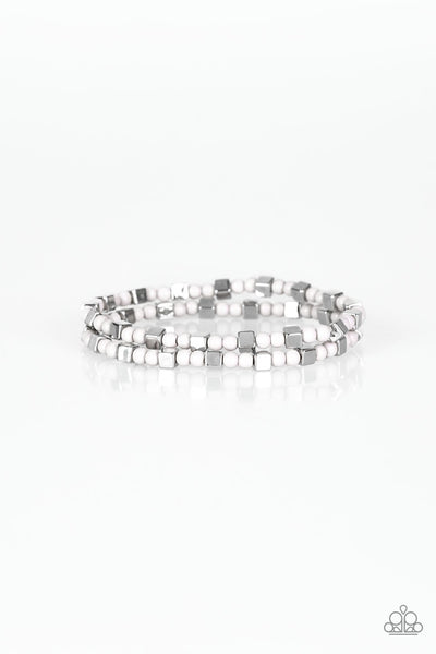 Trendy Tribalist Silver Bracelet-Jewelry-Paparazzi Accessories-Ericka C Wise, $5 Jewelry Paparazzi accessories jewelry ericka champion wise elite consultant life of the party fashion fix lead and nickel free florida palm bay melbourne