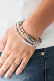 Tribal Spunk Silver Bracelet-Jewelry-Ericka C Wise, $5 Jewelry-Ericka C Wise, $5 Jewelry Paparazzi accessories jewelry ericka champion wise elite consultant life of the party fashion fix lead and nickel free florida palm bay melbourne